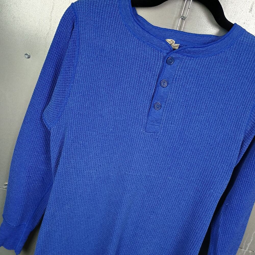 Northwest Territory Vintage 70s Thermal Waffle Shirt Small Long Sleeve Grunge